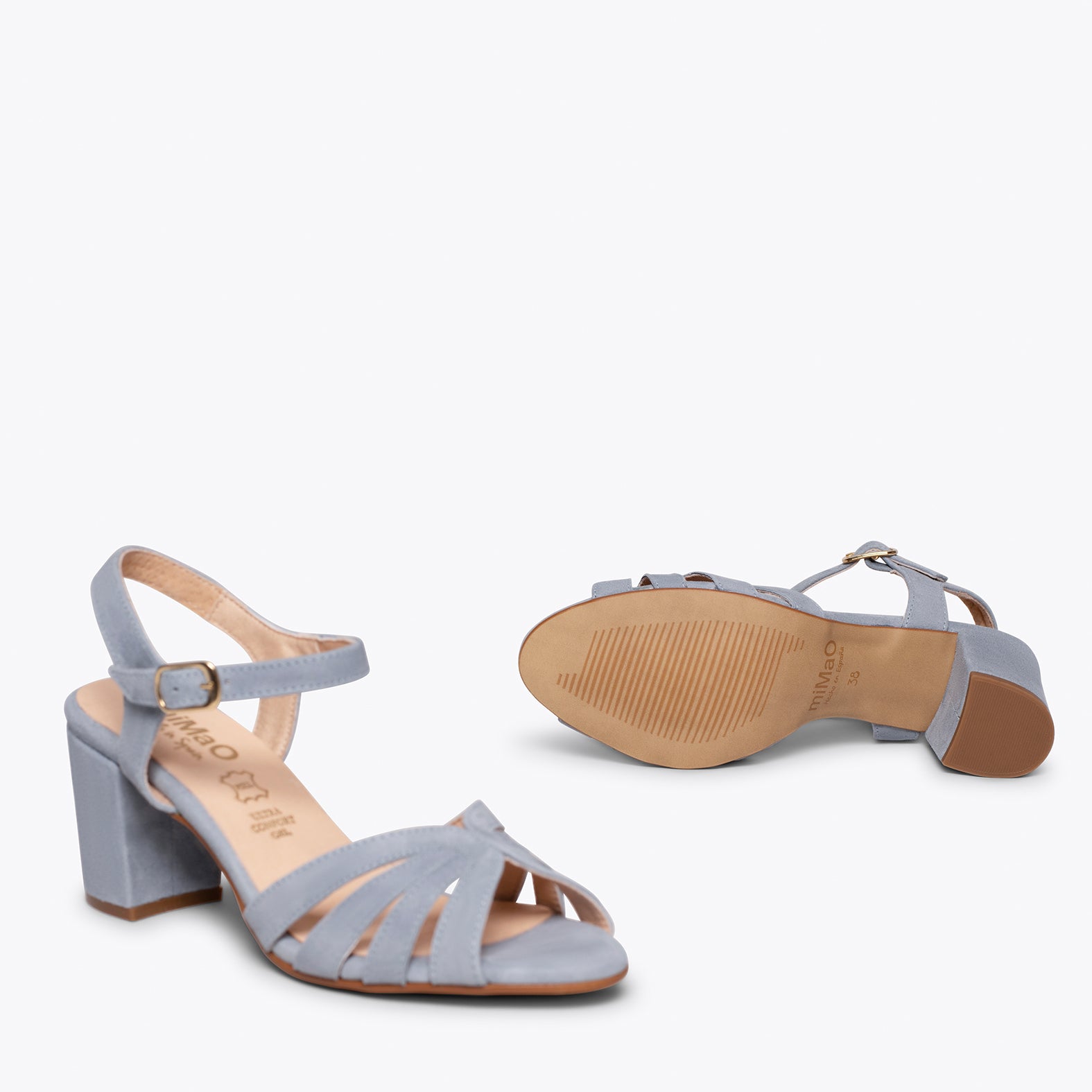 MUSE – comfortable mid heel sandal –